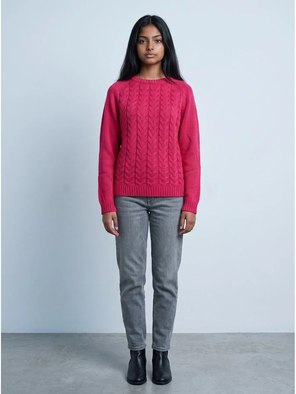 Lands' End NWT Cotton Sweater-Size XS-Red